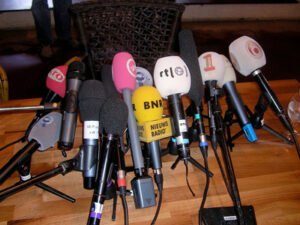 press-microphones