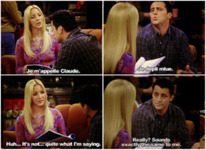 Joey speaks French